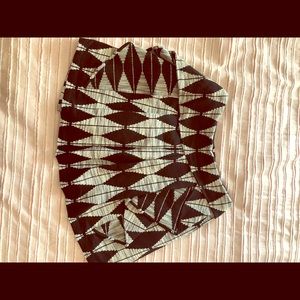 Banana Ruffle asymmetrical skirt